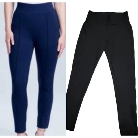 Seven7 Black Pull on Legging Ponte 4 Way Stretch Pants Scallop Hem, Sz S - Picture 8 of 8